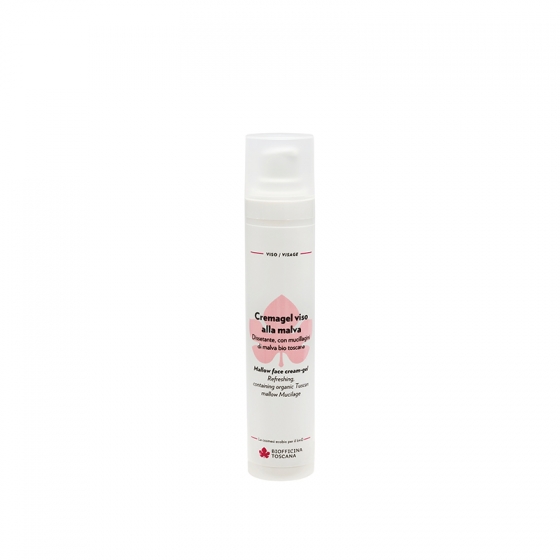 Crema gel viso - malva - Biofficina Toscana | Erboristeria Erbainfusa Como | Shop Online