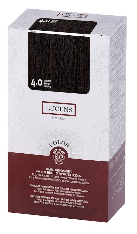 Colore naturale capelli - 4.0 castano - Lucens Umbria | Erboristeria Erbainfusa Como | Shop Online