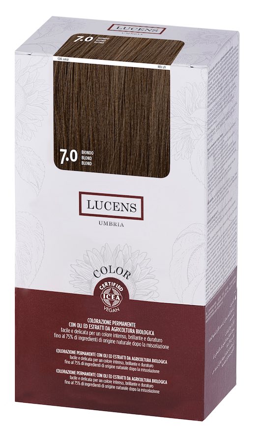 Colore naturale capelli - 7.0 biondo - Lucens Umbria | Erboristeria Erbainfusa Como | Shop Online