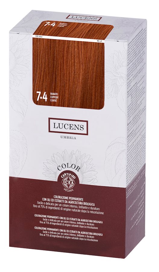 Colore naturale capelli - 7.4 ramato - Lucens Umbria | Erboristeria Erbainfusa Como | Shop Online