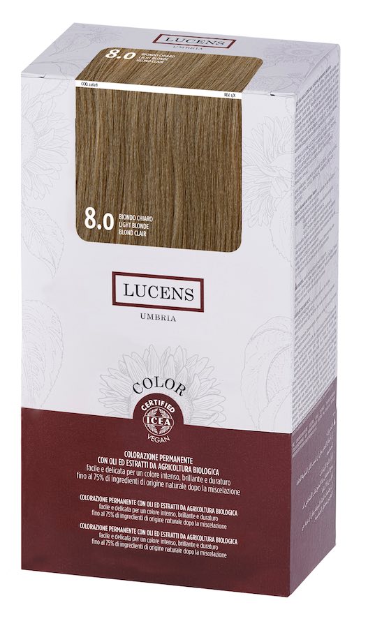 Colore naturale capelli - 8.0 biondo chiaro - Lucens Umbria | Erboristeria Erbainfusa Como | Shop Online