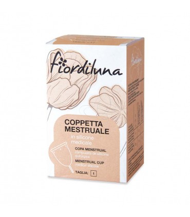 Coppetta mestruale in silicone medicale - taglia 1 - Fiordiluna | Erboristeria Erbainfusa Como | Shop Online