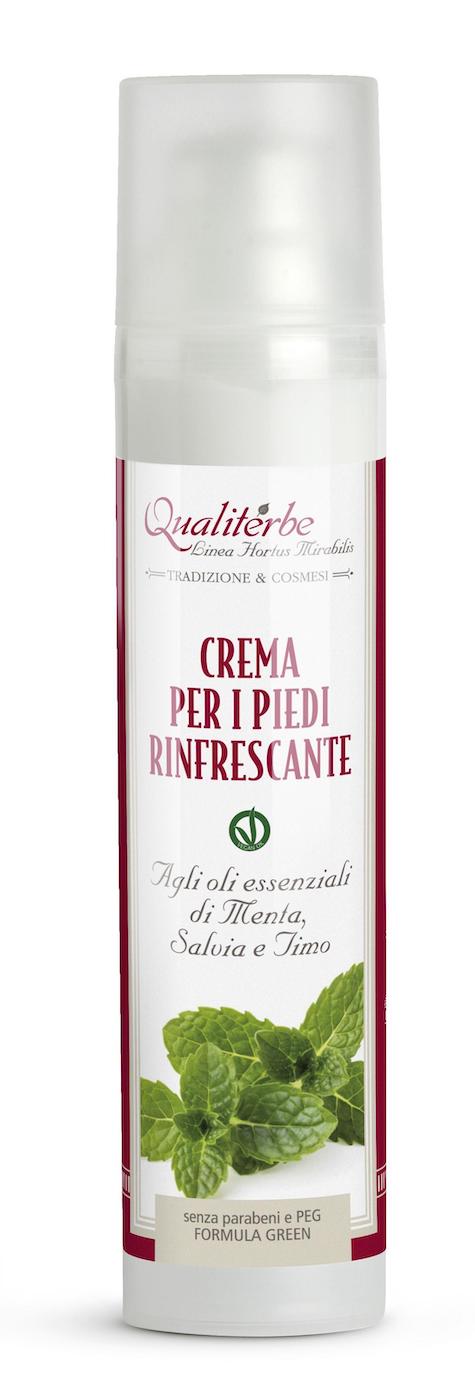 Crema piedi - Rinfrescante agli oli essenziali menta salvia timo - Qualiterbe | Erboristeria Erbainfusa Como | Shop Online