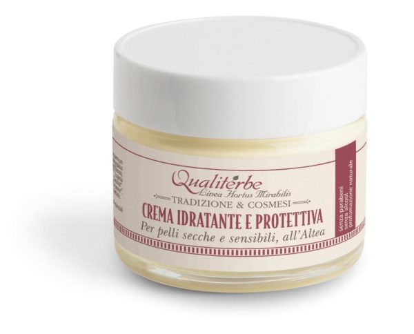 Crema viso idratante e protettiva all'infuso di altea - Qualiterbe | Erboristeria Erbainfusa Como | Shop Online