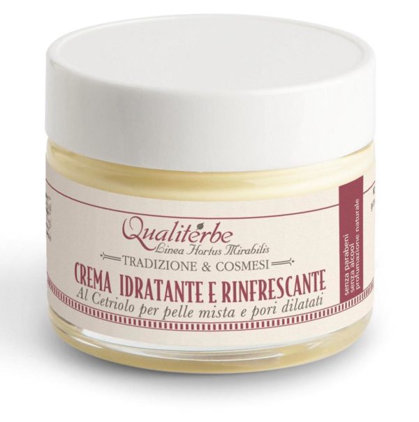 Crema viso idratante e rinfrescante al succo di cetriolo - Qualiterbe | Erboristeria Erbainfusa Como | Shop Online