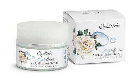 Crema viso illuminante 24 h all'acido ialuronico - Qualiterbe | Erboristeria Erbainfusa Como | Shop Online