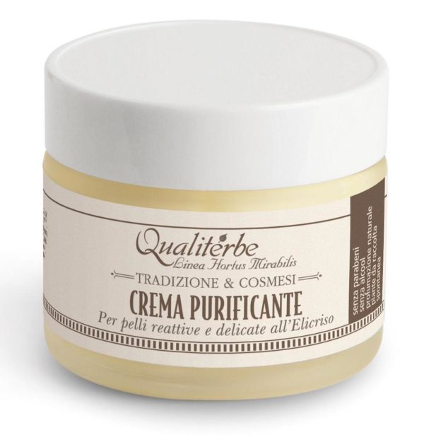 Crema viso purificante all'elicriso - Qualiterbe | Erboristeria Erbainfusa Como | Shop Online