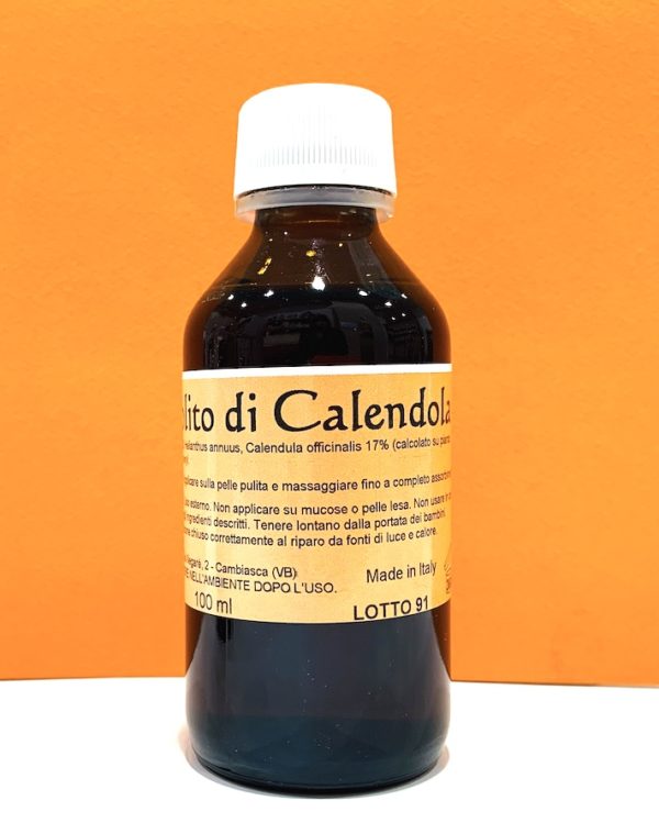 Oleolito di calendula 100 ml - Nonna Ortica | Erboristeria Erbainfusa Como | Shop Online