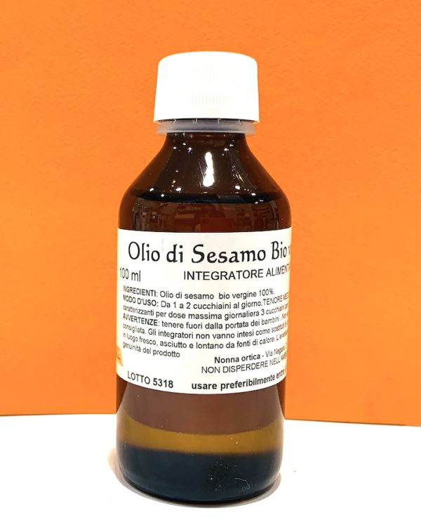 Olio di sesamo bio - Nonna Ortica | Erboristeria Erbainfusa Como | Shop Online