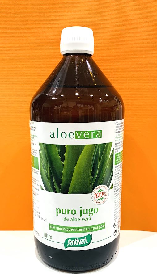 Succo puro aloe vera 1000 ml - Santiveri | Erboristeria Erbainfusa Como | Shop Online