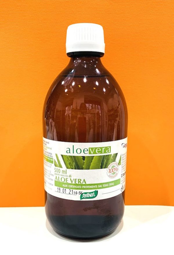 Succo puro aloe vera 500 ml - Santiveri | Erboristeria Erbainfusa Como | Shop Online