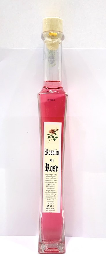 Rosolio di rose 20 cl - Sarandrea | Erboristeria Erbainfusa Como | Shop Online