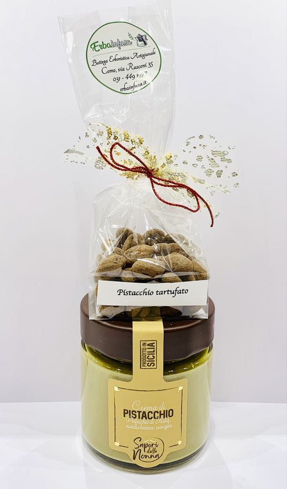 Crema di pistacchio e pistacchio tartufato - Erbainfusa | Erboristeria Erbainfusa Como | Shop Online