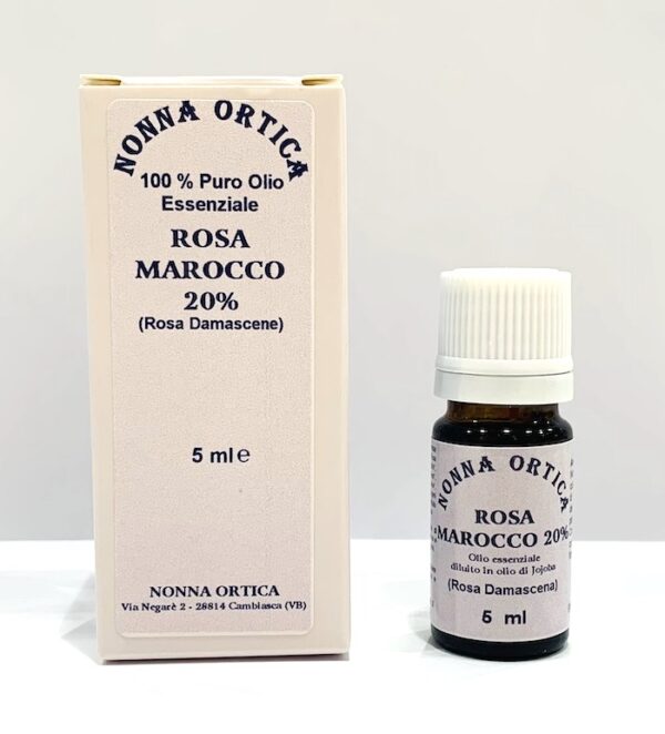 Olio essenziale - Rosa Marocco 20% - Nonna Ortica | Erboristeria Erbainfusa Como | Shop Online