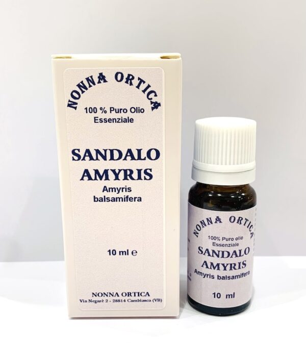 Olio essenziale - Sandalo Amyris - Nonna Ortica| Erboristeria Erbainfusa Como | Shop Online