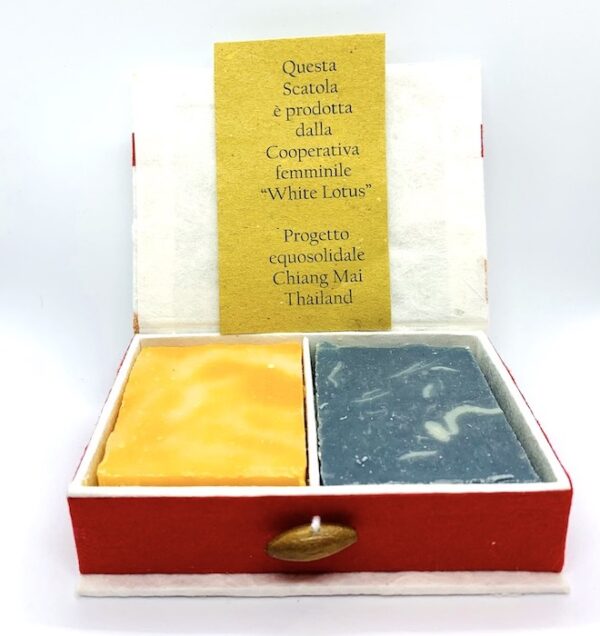 Sapone solido - scatola da 2 saponette - agrumi e zenzero - Lunaroma | Erboristeria Erbainfusa Como | Shop Online