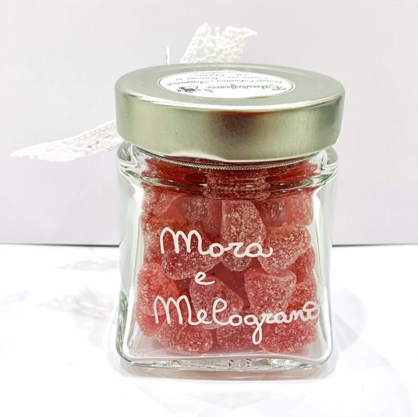 Caramelle morbide in vetro - miele, mora e melograno - Erbainfusa | Erboristeria Erbainfusa Como | Shop Online