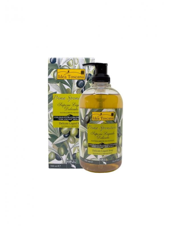 Sapone liquido dispenser prima spremitura - Idea Toscana | Erboristeria Erbainfusa Como | Shop Online