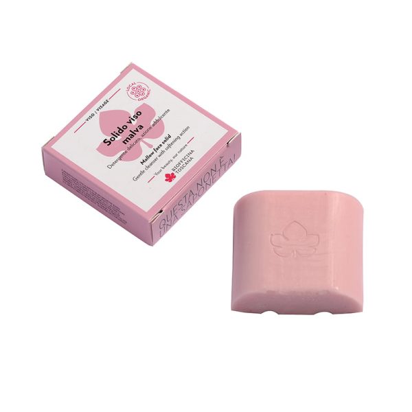 Sapone solido viso - malva - Biofficina Toscana | Erboristeria Erbainfusa Como | Shop Online