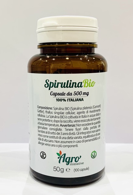 Spirulina Bio Capsule - AgroIniziative | Erboristeria Erbainfusa Como | Shop Online Media
