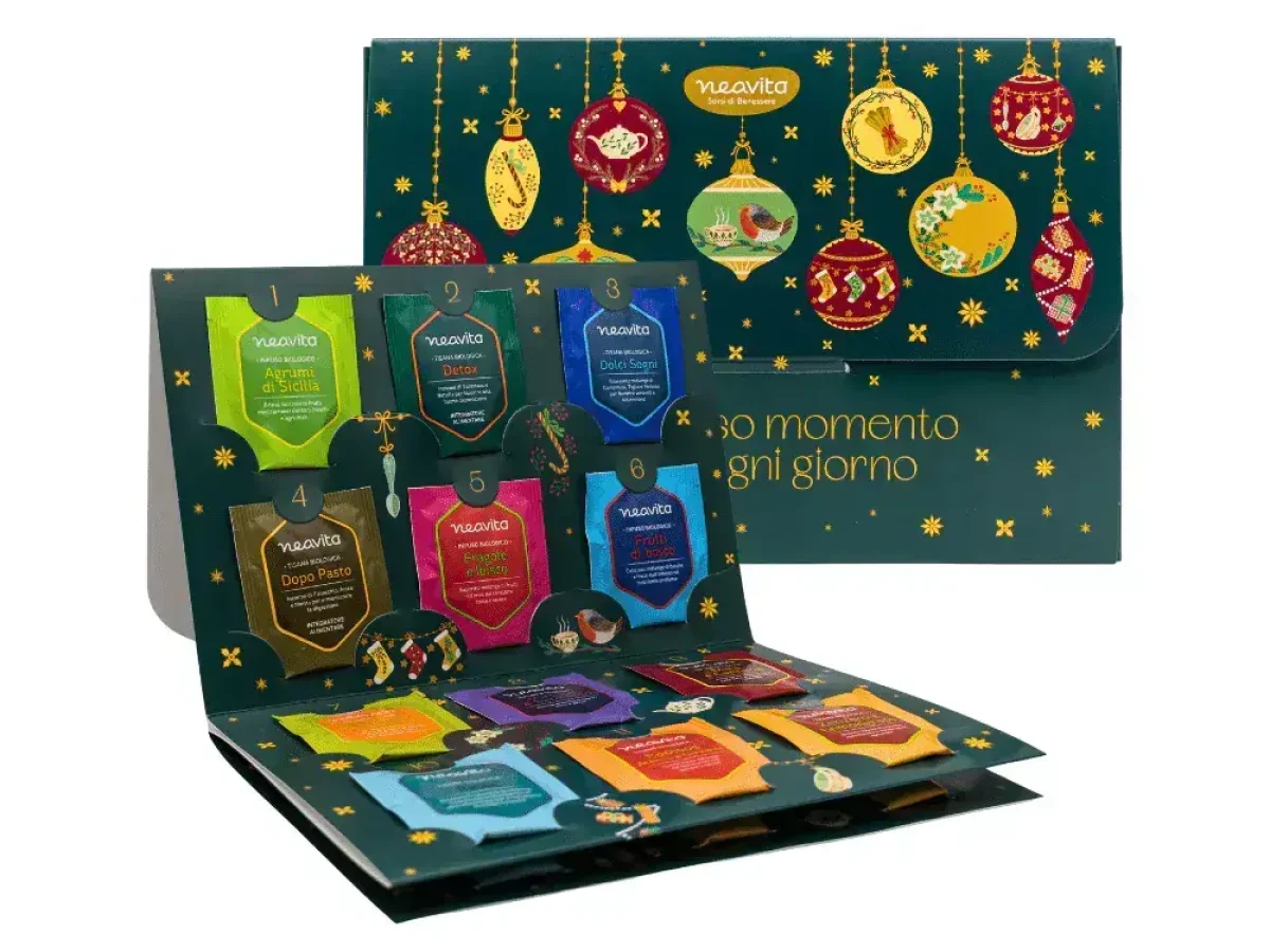 Calendario dell'Avvento 24 tisane e infusi bio - Neavita | Erboristeria Erbainfusa Como | Shop Online