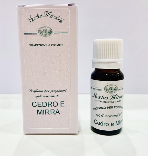 Olio essenziale Cedro e Mirra - Hortus Mirabilis | Erboristeria Erbainfusa Como | Shop Online