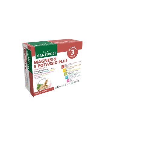 Bustine - magnesio e potassio PLUS - Santiveri | Erboristeria Erbainfusa Como | Shop Online