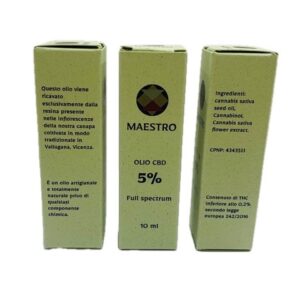 OLIO CBD 5% - Maestro CBD | Erboristeria Erbainfusa Como | Shop Online