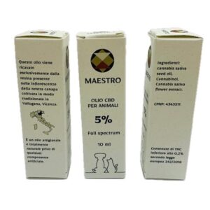 OLIO CBD 5% per animali - Maestro CBD | Erboristeria Erbainfusa Como | Shop Online