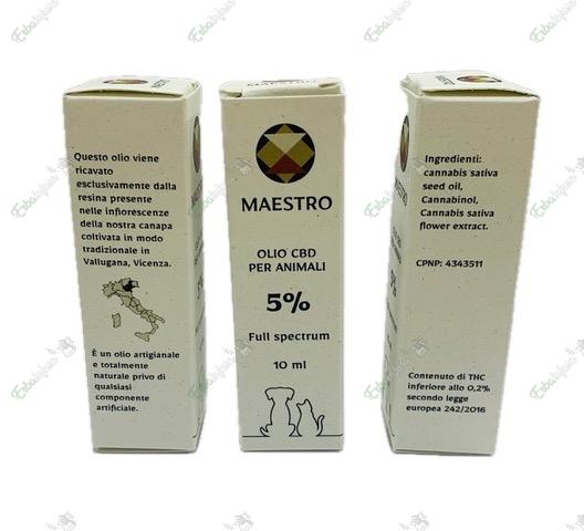 OLIO CBD 5% per animali - Maestro CBD | Erboristeria Erbainfusa Como | Shop Online OLIO CBD 5% per animali - Maestro CBD | Erboristeria Erbainfusa Como | Shop Online